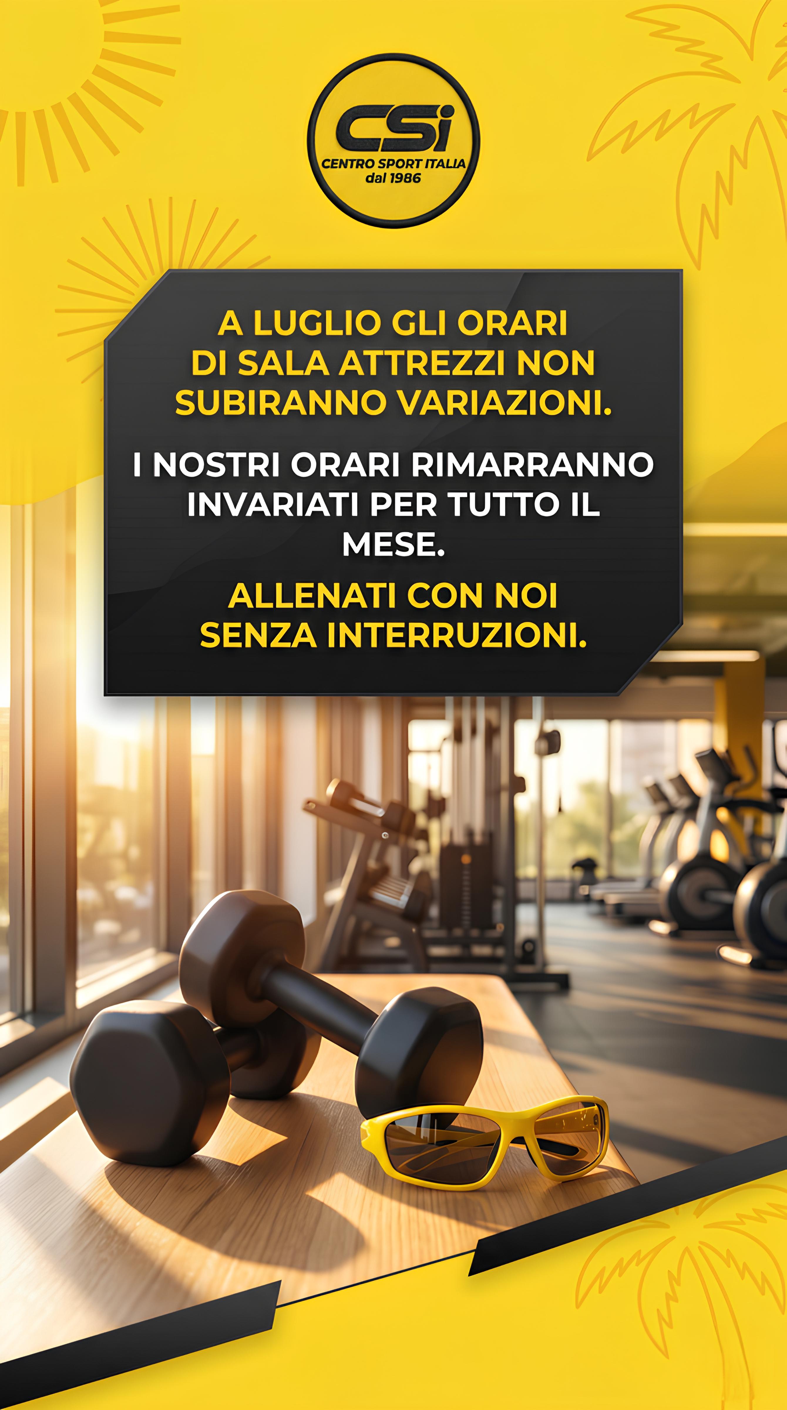 Avviso Orari Estivi - Nessuna Variazione